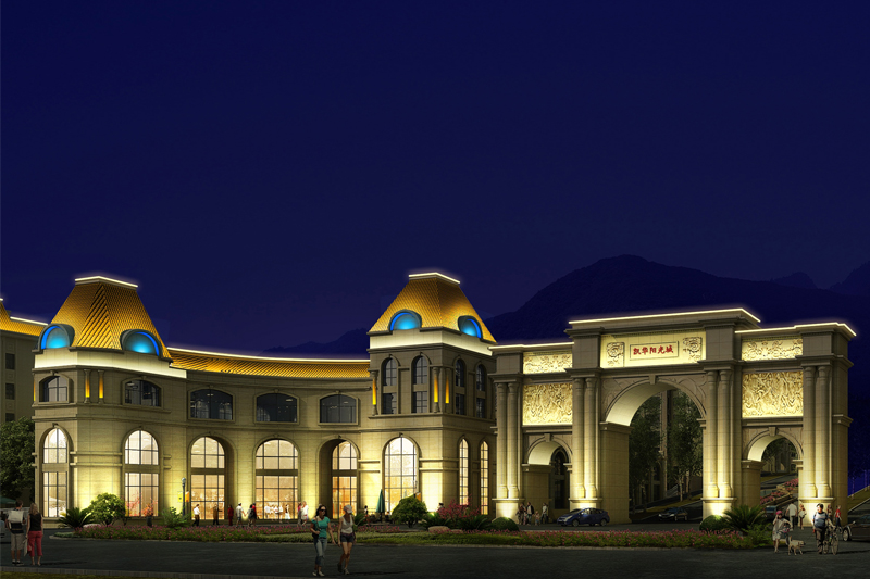 凱華陽光城樓體亮化