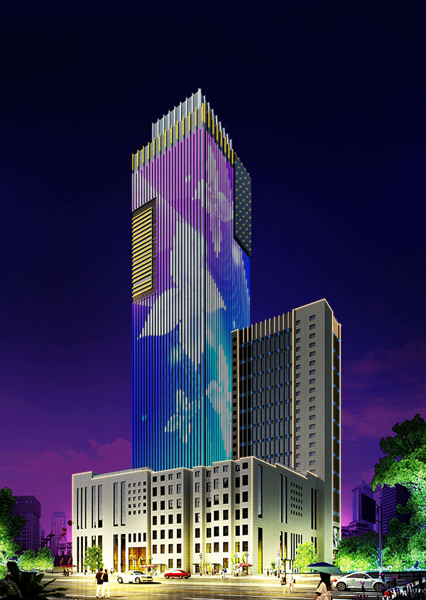 融通商務(wù)大廈樓體亮化